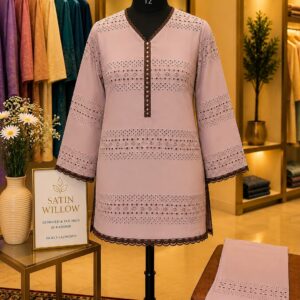 Blush Elegance Cotton Co-Ord Set Brand: Satin Willow Collection: Signature Elegance Designed & Tailored in Kashmir
